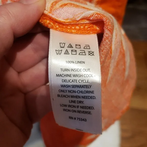 Nwt Cynthia Rowley linnen orange white jacket - Picture 3 of 6